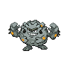 Graveler (z Aloli) — mały pikselowy sprite w zwykłym ubarwieniu