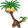 Exeggutor (z Aloli) — mały pikselowy sprite w zwykłym ubarwieniu