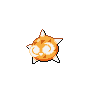 Minior (Orange) — mały pikselowy sprite w zwykłym ubarwieniu