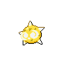 Minior (Yellow) — mały pikselowy sprite w zwykłym ubarwieniu