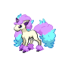 Ponyta (z Galaru) — mały pikselowy sprite w zwykłym ubarwieniu