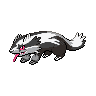 Linoone (z Galaru) — mały pikselowy sprite w zwykłym ubarwieniu