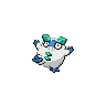 Darumaka (z Galaru) — mały pikselowy sprite w zwykłym ubarwieniu