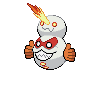 Darmanitan (z Galaru tryb Zen) — mały pikselowy sprite w zwykłym ubarwieniu