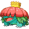 Venusaur (Gigantamax) — mały pikselowy sprite w zwykłym ubarwieniu
