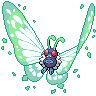 Butterfree (Gigantamax) — mały pikselowy sprite w zwykłym ubarwieniu