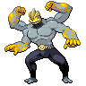 Machamp (Gigantamax) — mały pikselowy sprite w zwykłym ubarwieniu