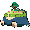 Snorlax (Gigantamax) — mały pikselowy sprite w zwykłym ubarwieniu