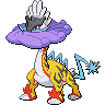 Raging Bolt — mały pikselowy sprite w zwykłym ubarwieniu