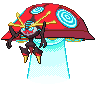 Orbeetle (Gigantamax) — mały pikselowy sprite w zwykłym ubarwieniu