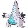 Duraludon (Gigantamax) — mały pikselowy sprite w zwykłym ubarwieniu