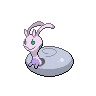 Sliggoo (z Hisui) — mały pikselowy sprite w zwykłym ubarwieniu
