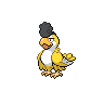 Squawkabilly (Yellow Plumage) — mały pikselowy sprite w zwykłym ubarwieniu
