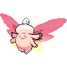 Clefable (Mega) — mały pikselowy sprite w zwykłym ubarwieniu