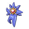 Starmie (Mega) — mały pikselowy sprite w zwykłym ubarwieniu