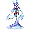 Froslass (Mega) — mały pikselowy sprite w zwykłym ubarwieniu