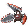 Excadrill (Mega) — mały pikselowy sprite w zwykłym ubarwieniu