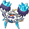 Crabominable (Mega) — mały pikselowy sprite w zwykłym ubarwieniu
