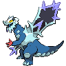 Baxcalibur (Mega) — mały pikselowy sprite w zwykłym ubarwieniu