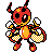 Ledian w grze Pokemon Crystal