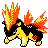 Quilava w grze Gold