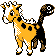 Girafarig w grze Gold