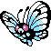 Butterfree w grze Silver
