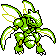 Scyther w grze Silver