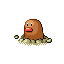 Diglett w grze Emerald