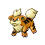 Growlithe w grze Emerald