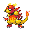 Magmar w grze Pokemon LeafGreen