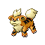 Growlithe w grze Ruby / Sapphire
