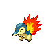 Cyndaquil w grze Pokemon HeartGold