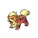 Growlithe w grze Pokemon Platinum