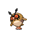 Hoothoot w grze Pokemon Platinum