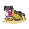 Hippowdon w grze Black / White