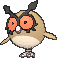 Hoothoot w grze Pokemon X