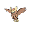 Noctowl w grze Pokemon Ultra Moon