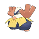 Hariyama w grze Pokemon Moon