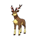 Sawsbuck w grze Ultra Sun / Ultra Moon