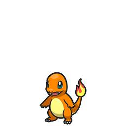 Charmander w grze Pokemon Brilliant Diamond