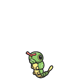 Caterpie w grze Pokemon Brilliant Diamond