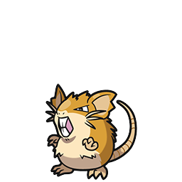 Raticate w grze Pokemon Brilliant Diamond