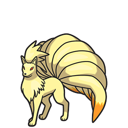Ninetales w grze Pokemon Brilliant Diamond