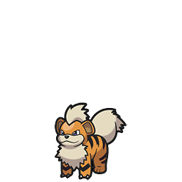 Growlithe w grze Pokemon Brilliant Diamond