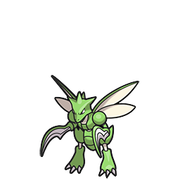 Scyther w grze Brilliant Diamond / Shining Pearl