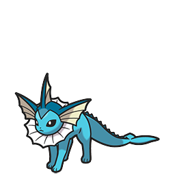 Vaporeon w grze Brilliant Diamond / Shining Pearl