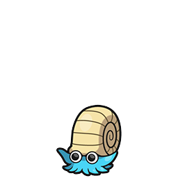 Omanyte w grze Brilliant Diamond / Shining Pearl