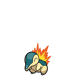 Cyndaquil w grze Brilliant Diamond / Shining Pearl