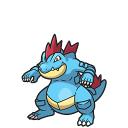 Feraligatr w grze Brilliant Diamond / Shining Pearl